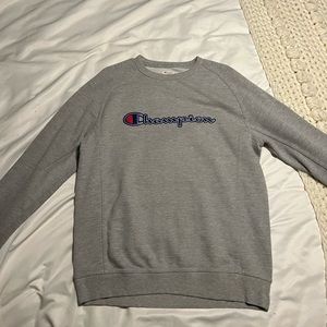 Champion Gray Heritage Crew Neck Pullover